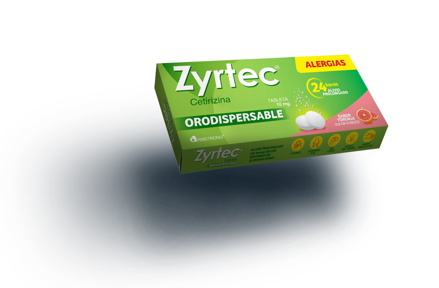 Zyrtec® Orodispersable Alivio de las alergias